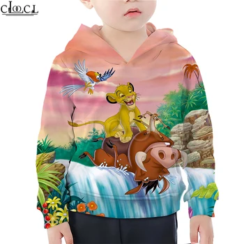 

Simba Lion King Hoodie Boy Girl Family Fitted 3D Print Cute Cartoon Simba Casual Kid Long Sleeve Hooded Pullover Drop Shipping