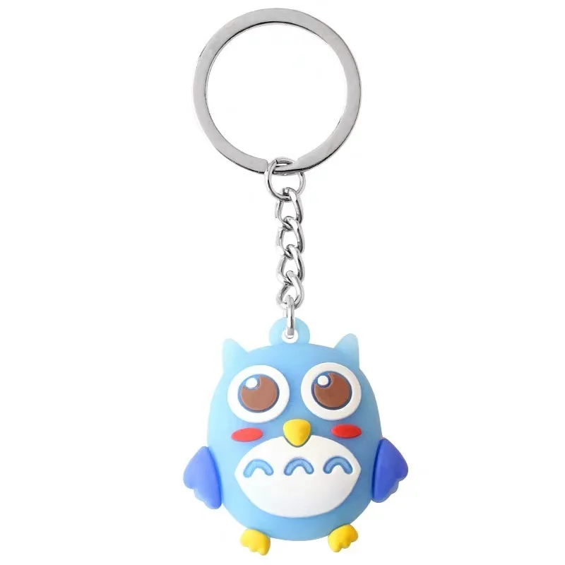 

Cartoon Animal Key Cover Kids Home Keys Protection Portable Silicone Keychain Creative Panda/Elephant Shape Soft Keyring