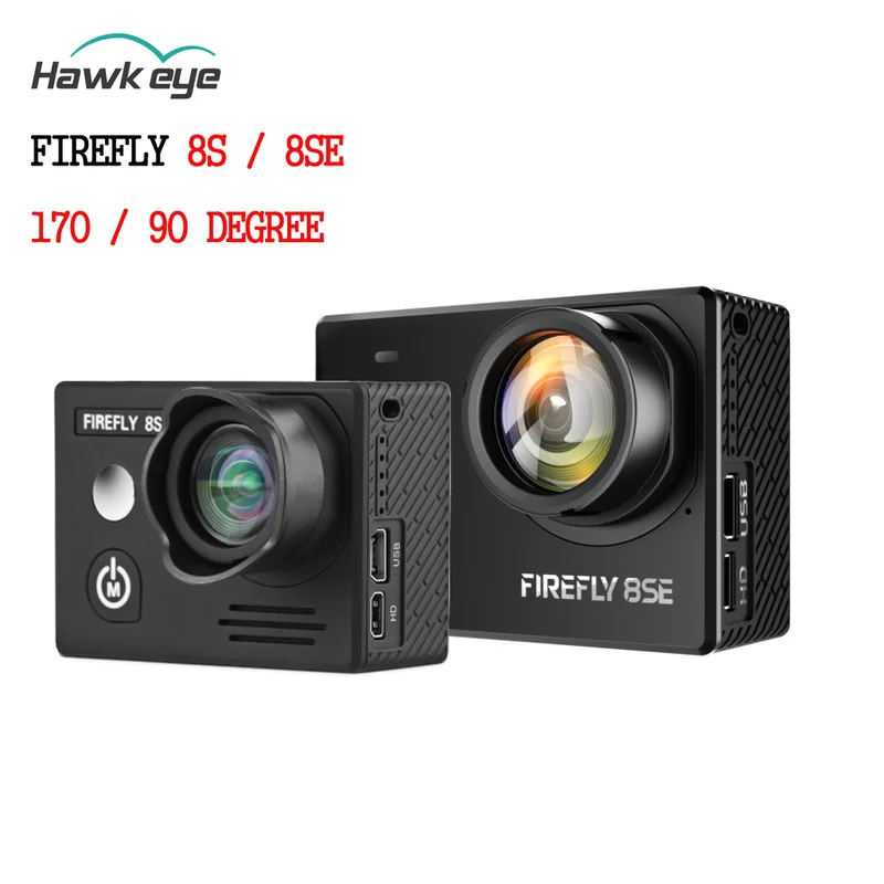Экшн-камера Hawkeye Firefly 8se / 8s 4k экран 90/170 градусов Wi-Fi Fpv | Игрушки и хобби