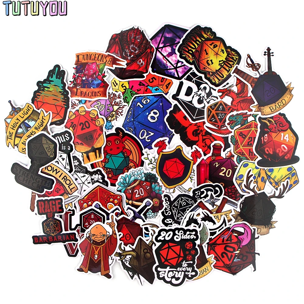 PC1746 39pcs/set Dragon Cool Cartoon Scrapbooking Stickers Decal For Guitar Laptop Luggage Fridge Graffiti Sticker