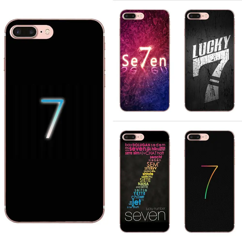 

TPU Fashion Case Cover Stylish Lucky Number 7 For Huawei Honor 4C 5A 5C 5X 6 6A 6X 7 7A 7C 7X 8 8C 8S 9 10 10i 20 20i Lite Pro