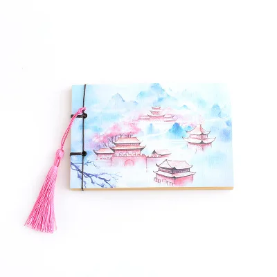 1 шт. винтажный блокнот Ретро альбом для рисования крафт-бумага пули Журнал Планировщик для записей в китайском стиле книжка с кисточкой Подарки для детей - Цвет: 27