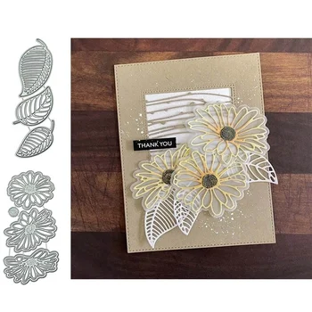 

Crazyclown Leaves and Flowers Metal Cutting Dies Plants Cut Die Scrapbook Paper Craft Photo Album Decorative Craft