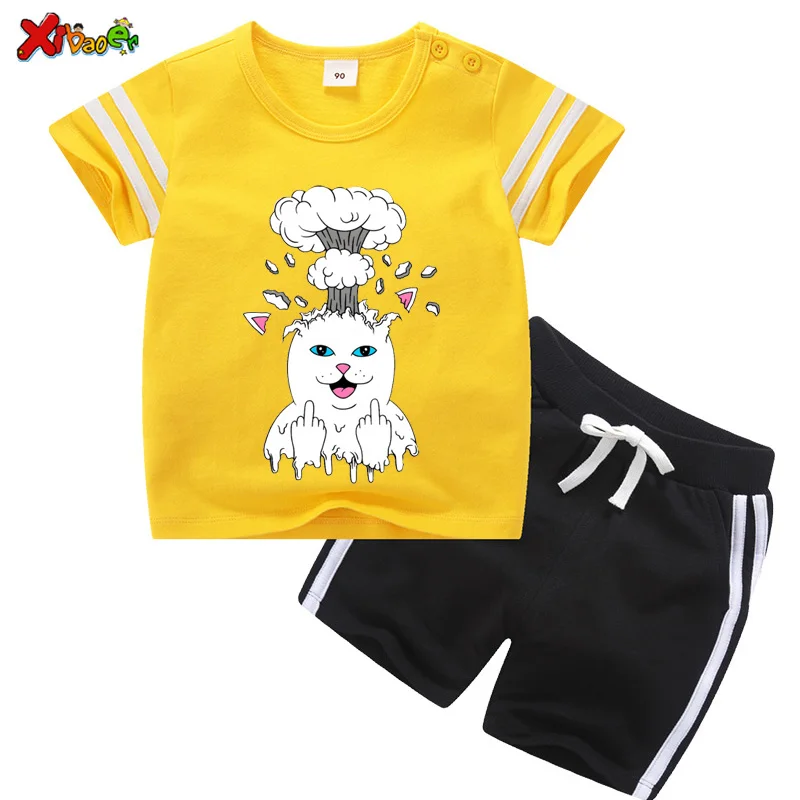 Toddler Girl Summer Clothes Sets Girls Suits Children Clothing Baby Boys Kids Suit Sport School Outfits | Мать и ребенок
