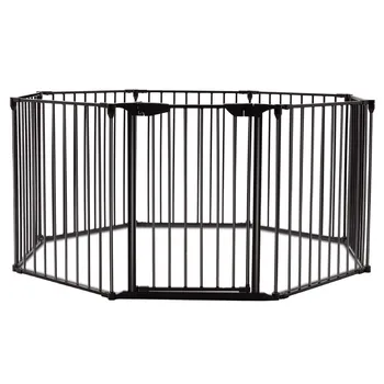 

Multifunction 8 Panel Metal Gate Baby Tree Pet Fence Safe Playpen Barrier