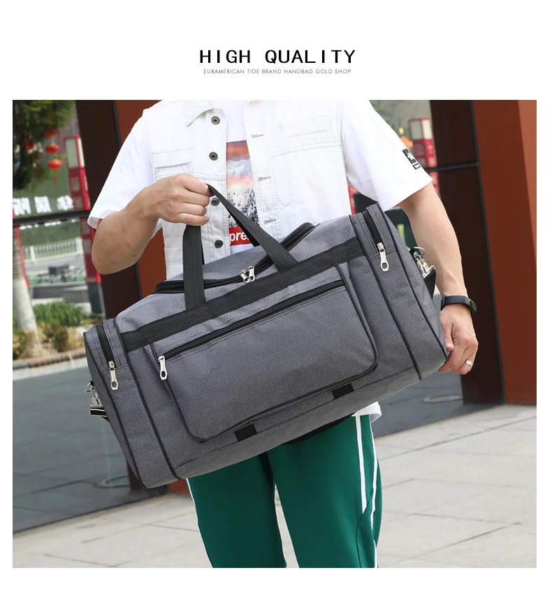 Большая вместительная модная дорожная сумка для мужчин, сумка для отдыха и путешествий, сумка для фитнеса, нейлоновая переносная дорожная сумка XA190K