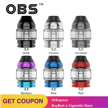 

Brand NEW OBS Cube Subohm Tank 4ml Capacity with 0.2ohm M1 Mesh Coil for OBS Cube MOD / Kit E-cigarette Vape Tank/Atomizer