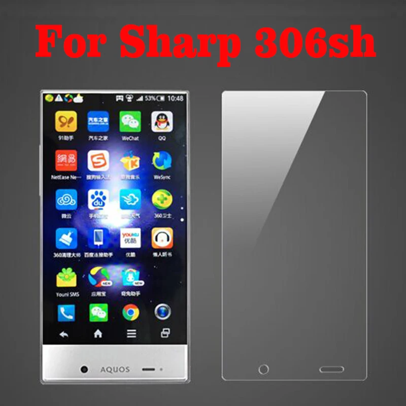 Полное клеевое закаленное стекло для Sharp 306SH защитная пленка 9H Защита экрана |