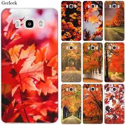 Мобильный чехол для телефона для samsung S7 край S8 S9 S10 S10e Note 8, 9, 10, плюс M10 M20 M30 M40 чехол листья деревьев опавших сезон