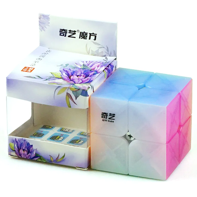 QiYi Jelly Cube 2X2x2 крутая скорость для магических шаров желе Головоломка Куб антистресс Neo Cubo Magico образование детей магнитные игрушки