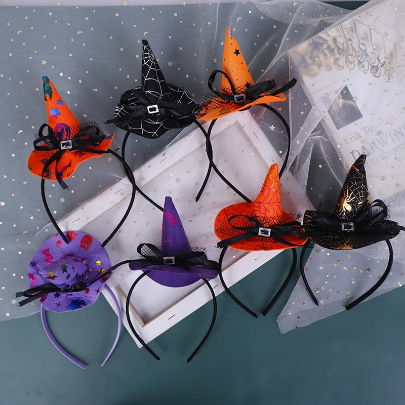 Halloween Hat Headband Women Festival Hairband Hair Hoop Bands Party Headdress Female Hair Accessories