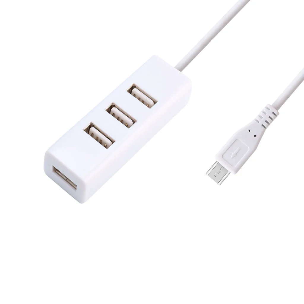 2020 Hot Sale Fashion Computer Peripherals White Micro Usb To 4 Port Otg Hub For Raspberry Zero Компьютерная Периферия #25
