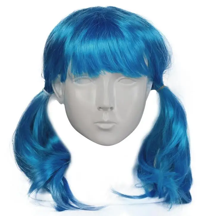 sally wig 1 Игра Салли Лицо Латексная Маска для косплея и подставки под парик унисекс Хэллоуин ужас Салли лицо синий парик+ маски-шлемы - Цвет: sally wig 1