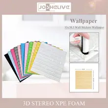 DIY Wall Stickers Waterproof Imitation Brick Wallpaper Punch-free Stickers Moist-proof Decal Art Decorations Home Bedroom Tool