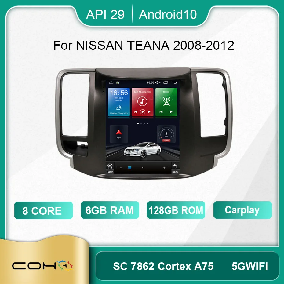 Автомобильная Мультимедийная система COHO для Nissan Teana J32 2008-2014 6 + 128 ГБ Android 10 |