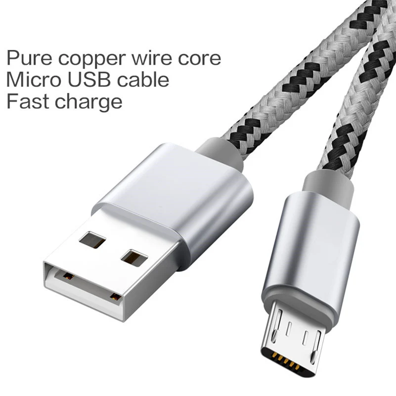 Кабель Micro Usb длинный зарядный шнур провод для Oukitel K10000 Pro C12 C13 Umidigi A5 A3 Blackview A60 A7 Bv5500