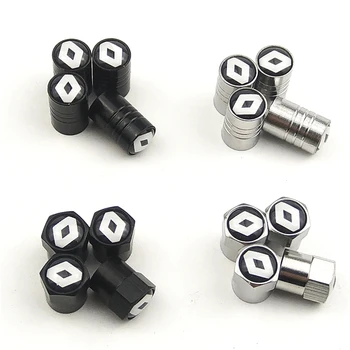 

Car Tire Valve Stem caps 4pcs Bolt-in Aluminum Theftproof valve caps Car Wheel Tires Valves Tyre Stem Air Caps for Renault