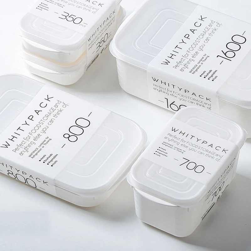 

1600ml Refrigerated Storage Box Plastic With Lid Kitchen Crisper Baby Food Supplement Box Kitchen Organizer