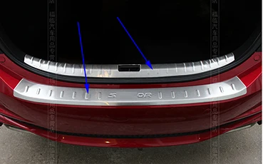 Подходит для- Honda SPIRIOR внешний, взаимодействующий Задний бампер протектор загрузки палубный люк панель крышка багажника порога пластина оградительная защита груза - Название цвета: F