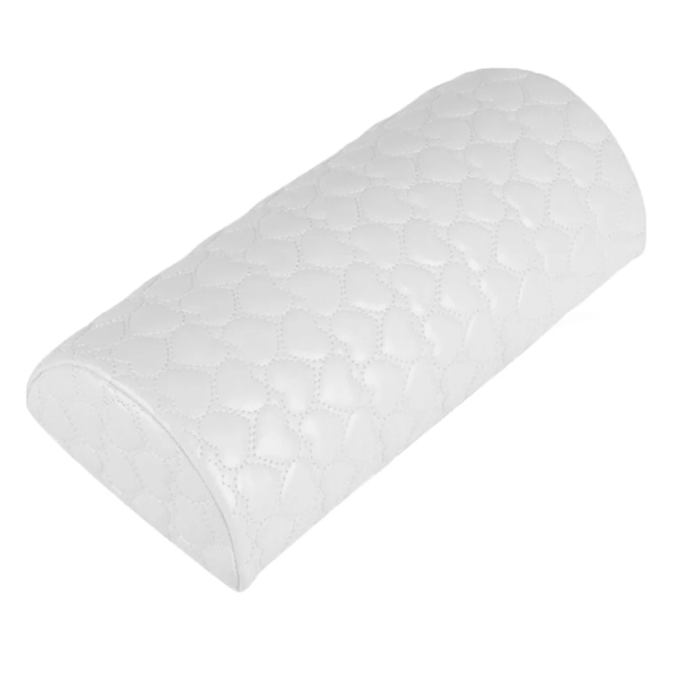 Мягкий кожзаменитель подушечка в стиле Нейл-арт маникюрная подушка для рук - Цвет: Белый
