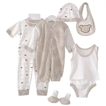 

Newborn Baby Rompers Clothing 8Pcs/Lot Infant Jumpsuits 100%Cotton Children Roupa De Bebe Girls&Boys Baby Clothes