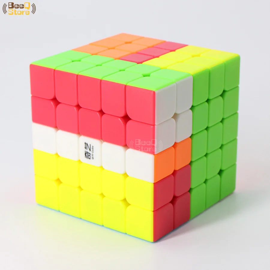 Qiyi 2x2 3x3 4x4 5x5 волшебный куб QiyuanS QizhengS скоростной головоломка WarriorW Qidi Black Stickerless 3 шт. 4