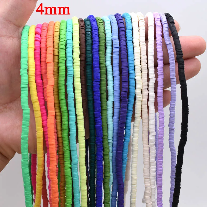 Loose-Spacer-Beads Disk Bracelet Finding Necklace Polymer-Clay-Chip Jewelry-Making DIY