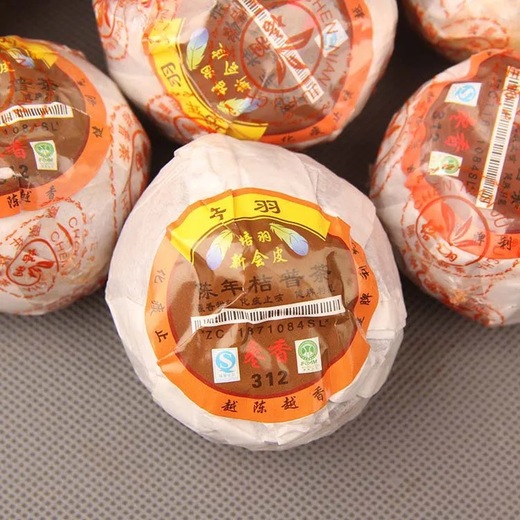 2013 Xinhui Peel Chen Pi Chenpi цитрусовые Юньнань Шу спелый Pu-erh оранжевый чай в возрасте PEI YU 312