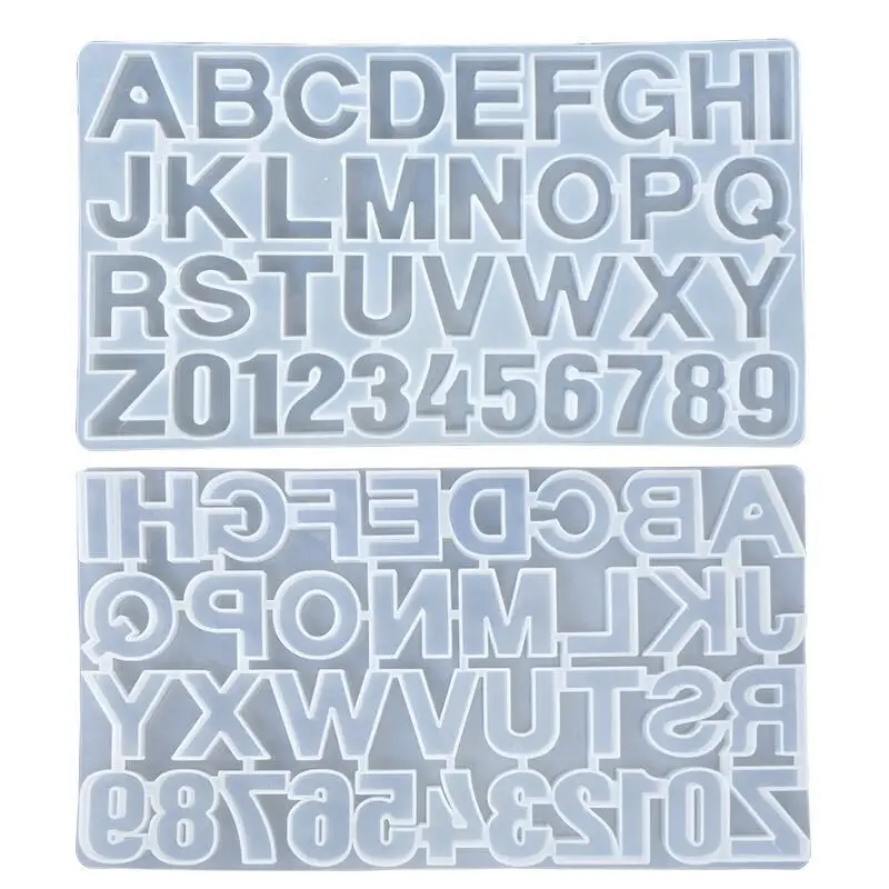 Letter Mold Alphabet &amp Number Silicone Molds Initial Large Clear Resin Epoxy Craft Supplies (36 Cavity) Love | Дом и сад