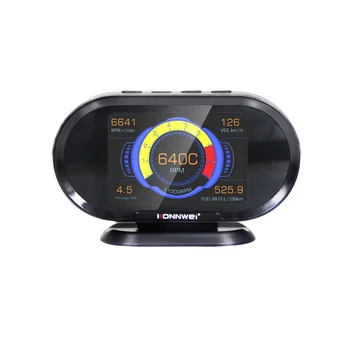 

Auto Code Reader OBD II Car Diagnostic Scanner KONNWEI KW206 OBD2 Scanner+HUD 2-in-1 12V Car Diagnostic Tool FREESHIPPING