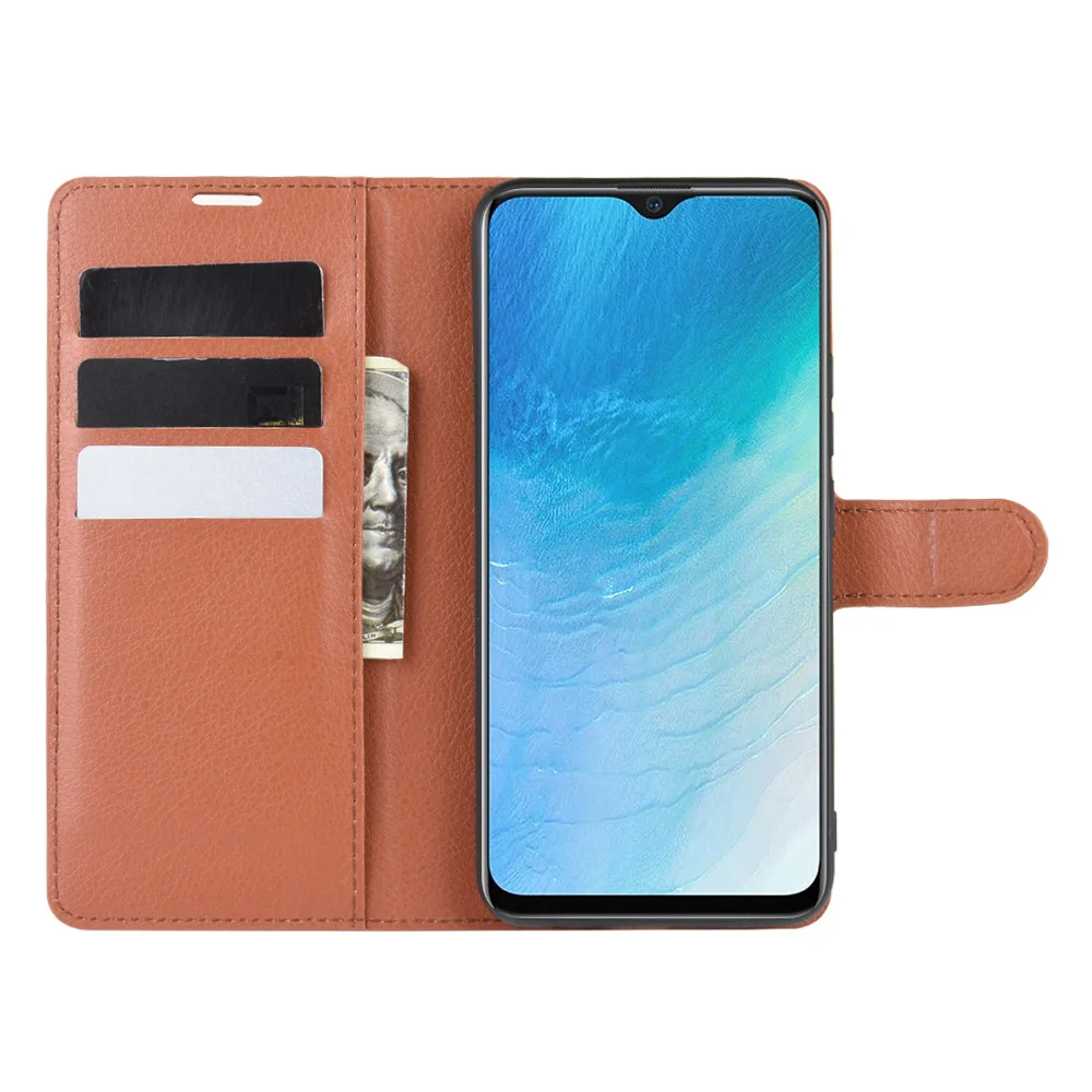 V1915 Case for Vivo Y19 Cover Wallet Card Stent Book Style Flip
