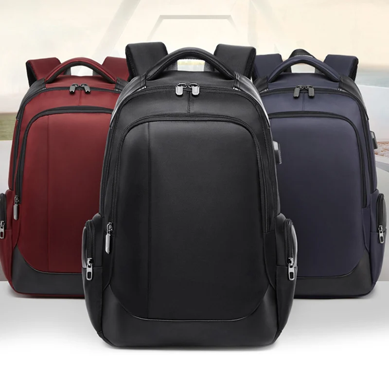 Мужской рюкзак для путешествий, Большая вместительная сумка с usb зарядным портом, рюкзак для ноутбука EDF88
