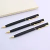 luxury quality 006 MATTE BLACK metal classical golden student Ballpoint Pen men signature INK PENS Stationery Office Supplies ► Photo 2/6