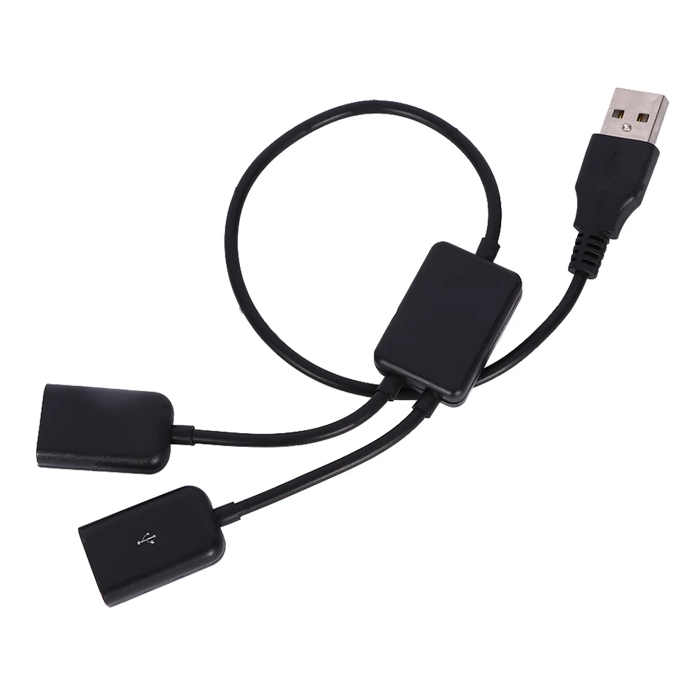 Кабель для передачи данных USB папа на два мама 2 в 1 хабы практичный