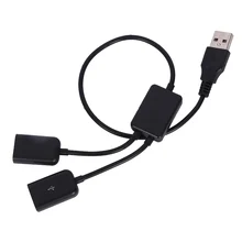 Кабель для передачи данных USB папа на два мама 2 в 1 хабы