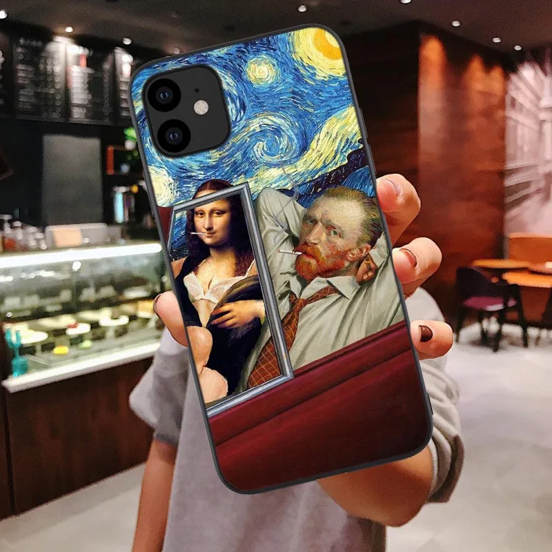 Black TPU Забавный чехол для iPhone 11 Pro Max 6 6s 7 8 Plus X XR XS Max чехол для телефона Абстрактное Искусство Статуя Мягкий ТПУ чехол для телефона для iPhone Xs - Цвет: Black TPU