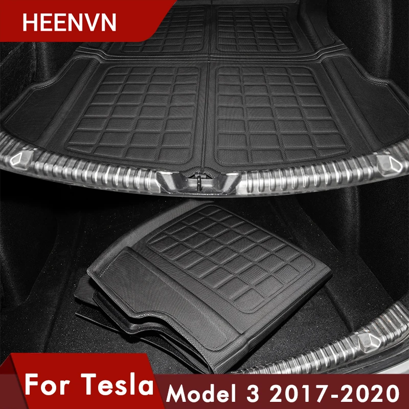 

Model3 Car Trunk Mat For Tesla Model 3 Rear Cargo Tray Trunk Waterproof Protective Pads Model There Interior Accessories
