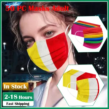 

Disposable Mascarilla desechable Safety Adjustable Strap Face Mask Personal Breathable Facial Mask 3Ply masques 50PC In Stock