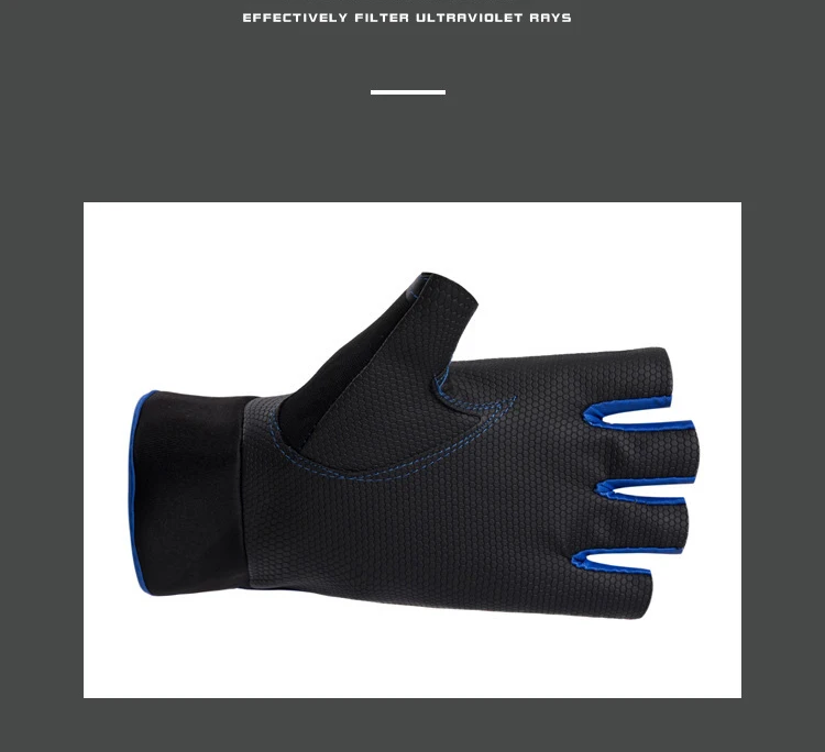 DAIWA Fishing Gloves Waterproof Anti-Slip 3 Fingers Cut 5 Fingers Cut Leather PU Winter Gloves for Men Hunting Sport Gloves