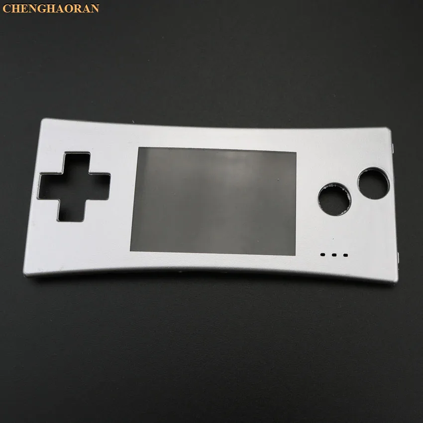 Silver ChengHaoRan 16 стилей 16 цветов передняя оболочка чехол Лицевая панель для GBM Gameboy micro system - Цвет: Silver
