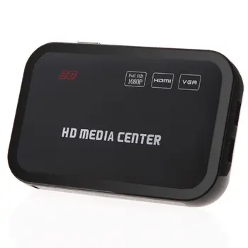 

Full HD 1080P Media Player Center RM/RMVB/AVI/MPEG Multi Media Video Player with HDMI YPbPr VGA AV USB SD/MMC Port Remote Contro