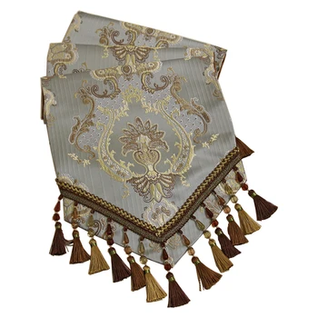 

Multi-spike Luxury Fashion Table Runner Classic Jacquard Tassel Table Runner Coffee Tables Strip Tablecloth Cabinet Cover Cloth