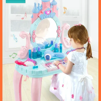 

Children's toys girls play house dressing table dressing table princess makeup box set girls toys 3-6 years old