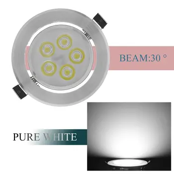 

5W 10Pcs Bright Decorative Ceiling Lamp Light LED Recessed Spotlight Bulb Downlight For Living Room Bedroom Kitchen