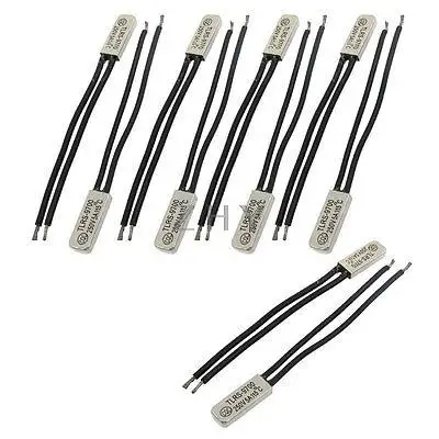 

10 Pcs Bimetal Temperature Control Switch Thermostat 115C N.C TLRS9700