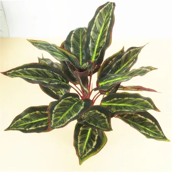 

Peacock Leaf Greenery Artificial Plant Tree No Pot Vase Fake Plants Wedding Home Church Decor Color AT022