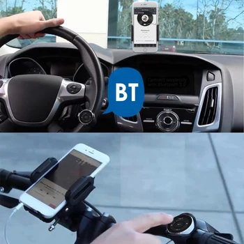 

Universal wireless Car Steering Wheel button Bluetooth Remote Control for iOS Android Smartphone Car Kit Styling Accessories