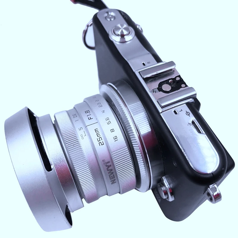 FFYY-Newyi 25 мм F/1,8 Cctv Мини объектив для Mft крепление Mirro камера и Бленда адаптер 7 в 1 комплект