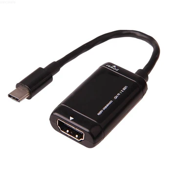

USB C to HD Adapter 4K 1080P Type C 3.1 Male to HD Female Cable Adapter Converter Phone PC Tablet
