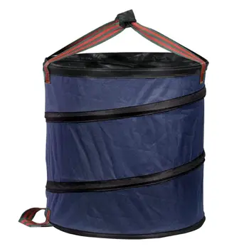 

Foldable Garden Spring Garbage Bucket Portable Collapsible Leaf Cloths Bag